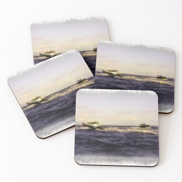 Item preview, Speed Boats Passing designed and sold by KGSPhotoArt.