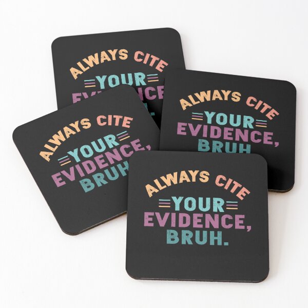 Item preview, Always Cite Your Evidence Bruh Funny Retro Vintage English Teacher designed and sold by EIMgraphic.