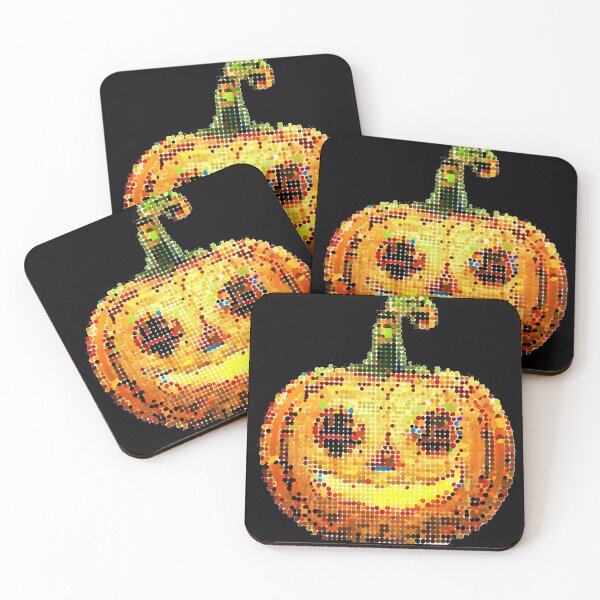 Item preview, Colorful halloween pumpkin made of dots International Dot Day designed and sold by GalaxyGraffiti.
