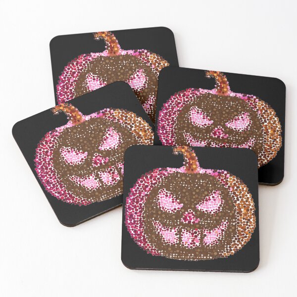Item preview,  Colorful halloween pumpkin made of dots International Dot Day designed and sold by GalaxyGraffiti.