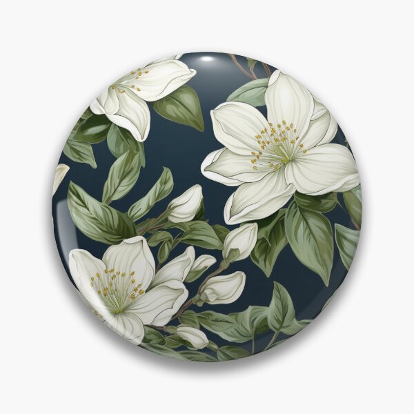 Item preview, White flowers in the mystery garden designed and sold by MiyahDesign.