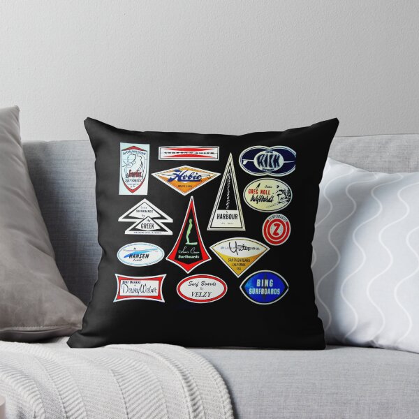 Item preview, fifties sixties surfboard longboard collage designed and sold by CaresseBinet.