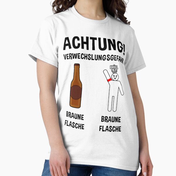Vista previa del artículo con la obra «¡Riesgo de confusión! Una buena botella marrón y una mala botella marrón. Perfecto para todo ciudadano comprometido», diseñado y vendido por thanggthungg.