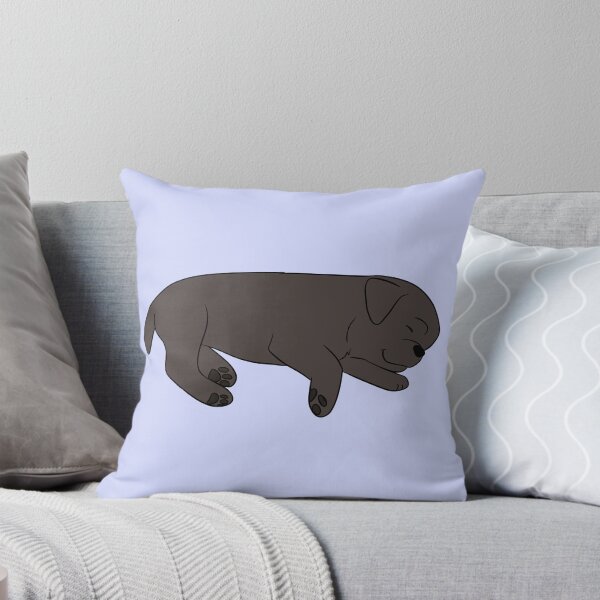 Item preview, Cute sleeping black pug dog illustration  designed and sold by Yaragold.