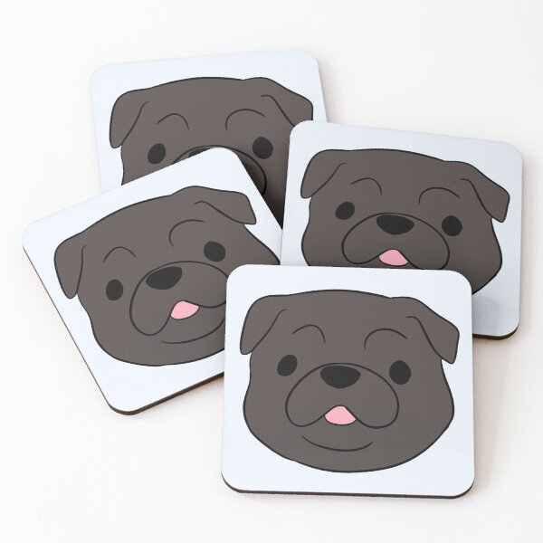Item preview, Cute pug dog face illustration  designed and sold by Yaragold.