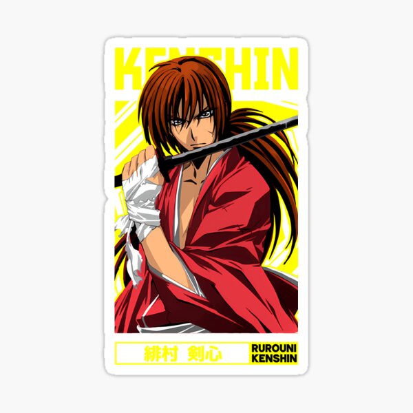 Himura kenshin - Kenshin manga Sticker by ArtSellerWorker