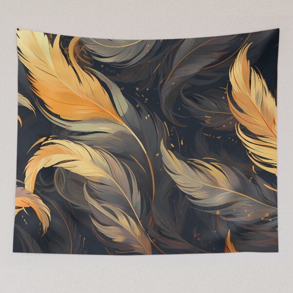 Item preview, Black & Gold Feathers designed and sold by Faellery.