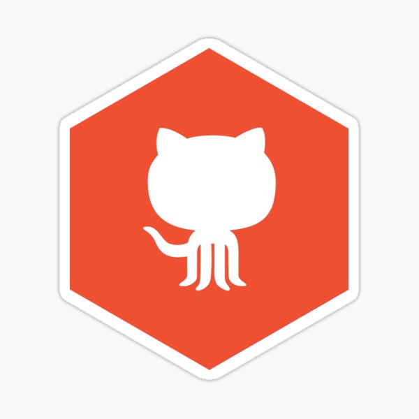 Item preview, Git White Hexagon designed and sold by BeardWizard.