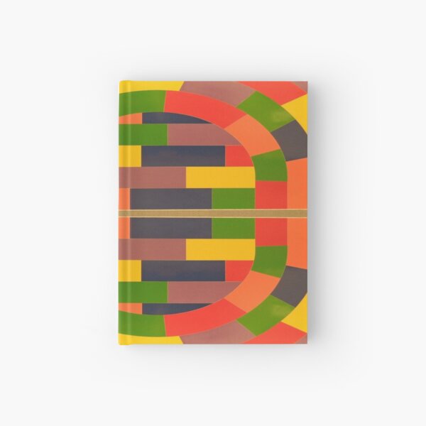 Colorfulness, Pattern, Orange Hardcover Journal