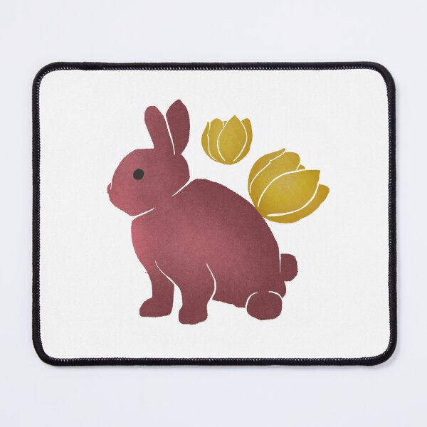Item preview, Brown and yellow bunny and flower designed and sold by studio-lemplume.