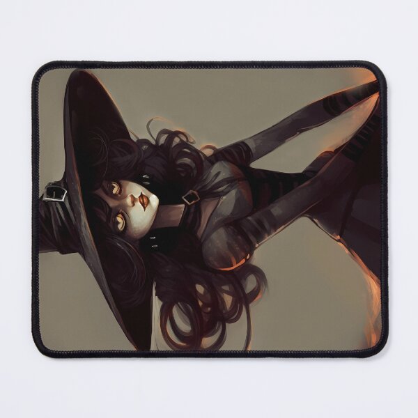 Item preview,  Bewitched by Fire - Fire witch, beautiful witch casting fire spell  designed and sold by EmeraldeaArt.