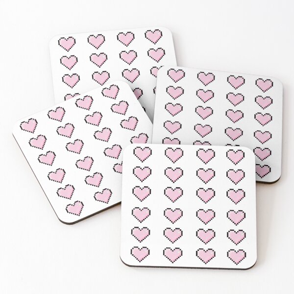 Item preview, Cute Hearts Pixel Art Pastel designed and sold by Pannyyy.