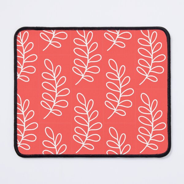 Item preview, White Red Botanical Leaf designed and sold by Nicola-Rowe.