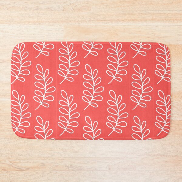 Item preview, White Red Botanical Leaf  designed and sold by Nicola-Rowe.