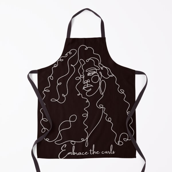 Item preview, Abraza el dibujo lineal de rizos - blanco designed and sold by marisascurls.