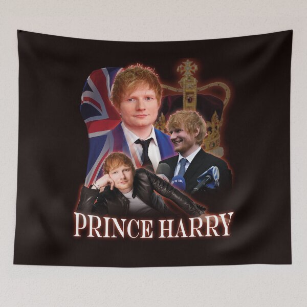 Item preview, Prince Harry Parody T-shirt Vintage collage designed and sold by ELIZABETWEATHEA.