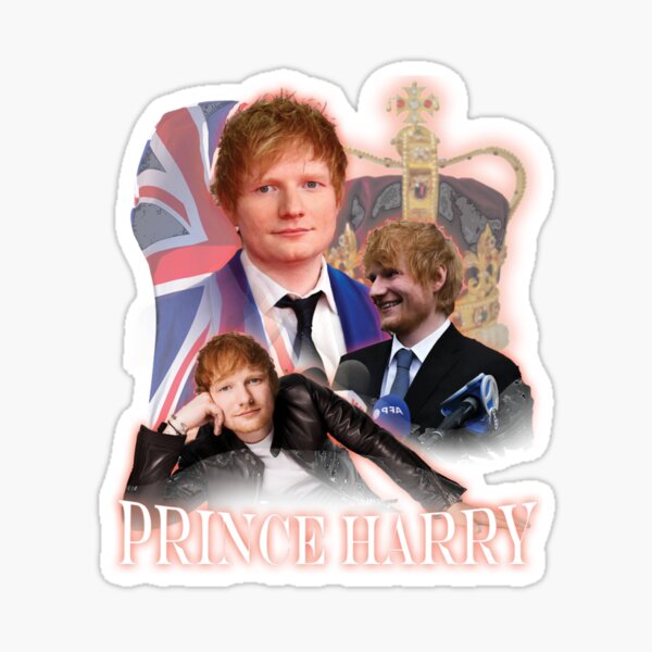 Vista previa del artículo con la obra «Camiseta Príncipe Harry Parodia Vintage collage», diseñado y vendido por ELIZABETWEATHEA.