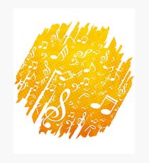 Music notes Photographic Print