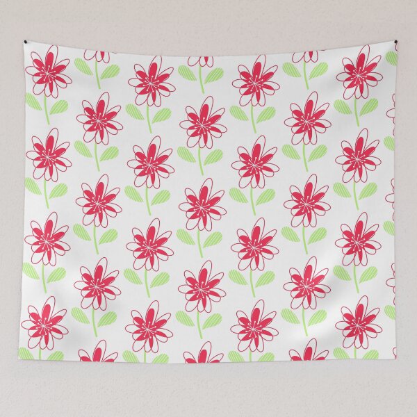 Item preview, Red Botanical Floral Flower  designed and sold by Nicola-Rowe.