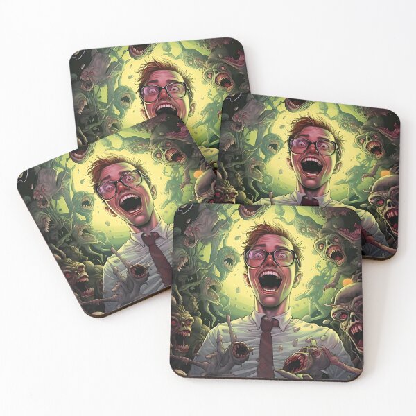 Item preview, Fighting the undead: humans, zombies and fiery confrontation designed and sold by ArrangedDesigns.