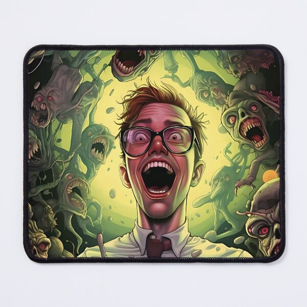 Item preview, Fighting the undead: humans, zombies and fiery confrontation designed and sold by ArrangedDesigns.