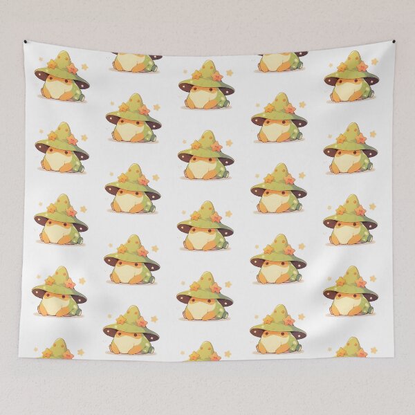 Item preview, Cute Kawaii Forest Froggy Frog Wizard designed and sold by CozyKawaiiArt.