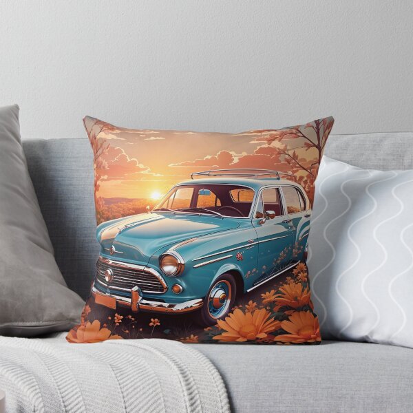 Item preview, Coche clásico retro abrazando la naturaleza designed and sold by Ceemko's Vintage Corner.