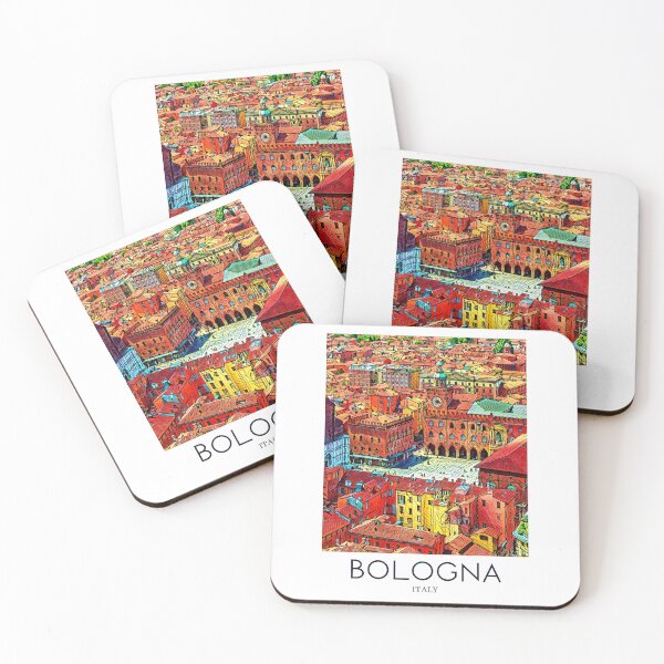 Item preview, A Pop Art Travel Print of Bologna - Italy  designed and sold by StudioRedKoala.