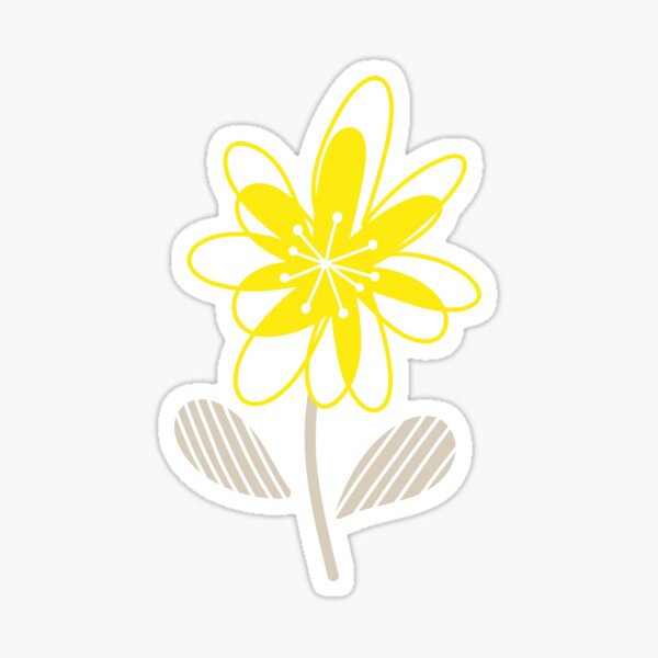 Item preview, Yellow Beige Botanical Floral Flower designed and sold by Nicola-Rowe.