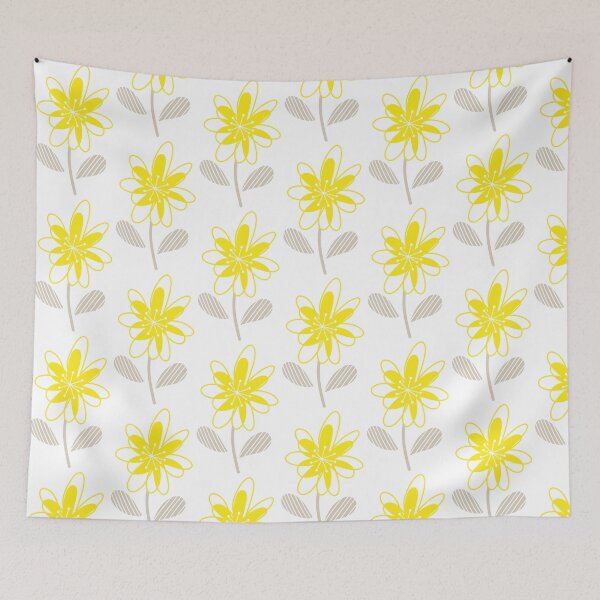 Item preview, Yellow Beige Botanical Floral Flower designed and sold by Nicola-Rowe.