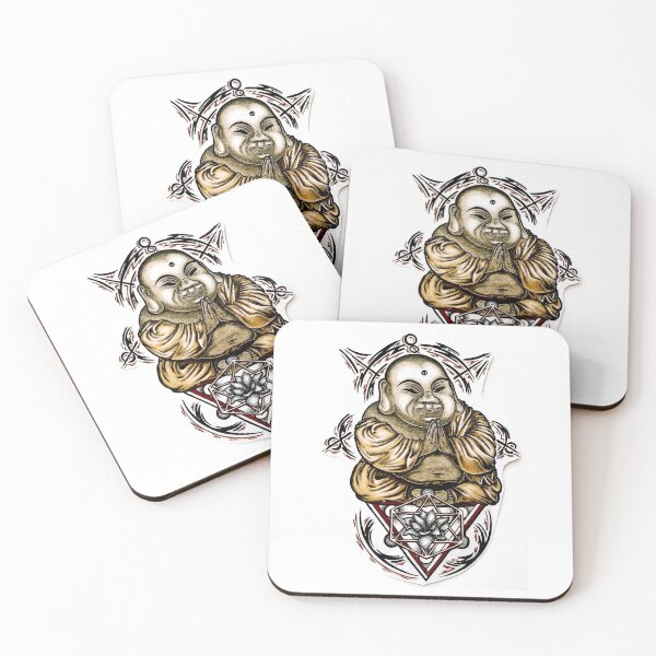 Item preview, Buddha meditation with geometric figures designed and sold by Lucky Day Shop 777.
