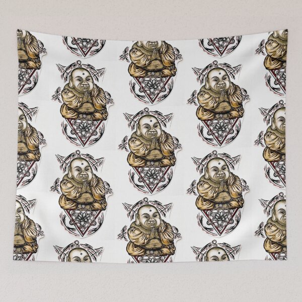 Item preview, Buddha meditation with geometric figures designed and sold by Lucky Day Shop 777.