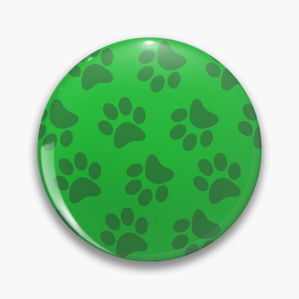 Item preview, dog footprints green designed and sold by ZiphGames.