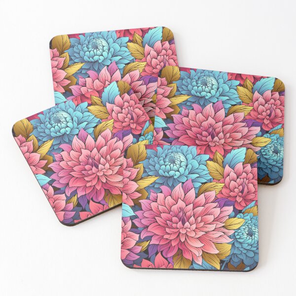 Item preview, Very pretty colurful peonies pattern  designed and sold by SmileshareShop.