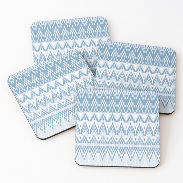Item preview, Blue, Aztec, Indian, tribal pattern, geometry pattern, abstract, Nordic designed and sold by mintdiamond21.