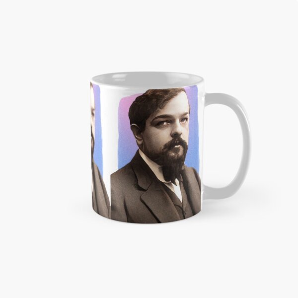 Item preview, French Composer Claude Debussy - purple pink - illustration  designed and sold by Litstoy.