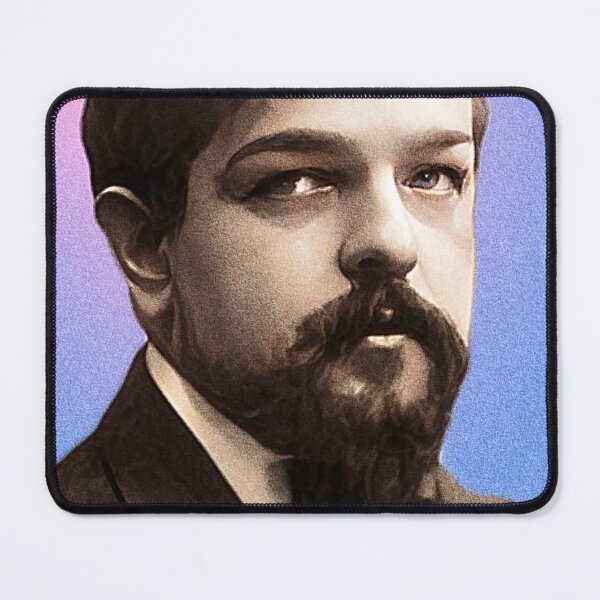 Item preview, French Composer Claude Debussy - purple pink - illustration designed and sold by Litstoy.