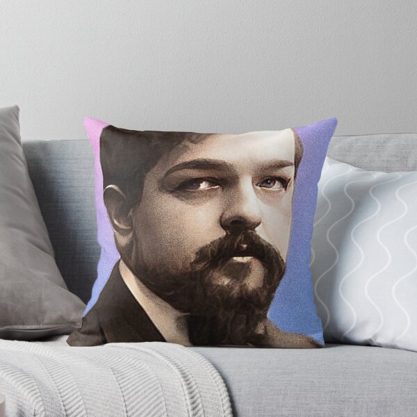 Item preview, French Composer Claude Debussy - purple pink - illustration  designed and sold by Litstoy.