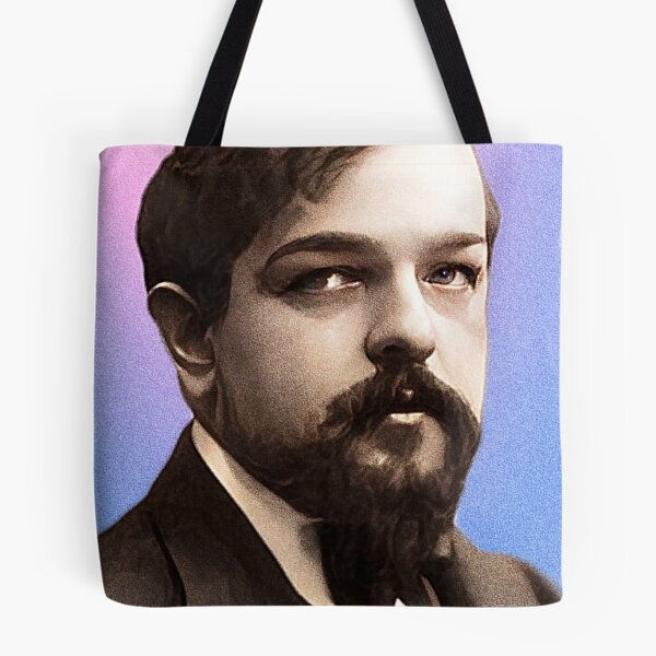 Item preview, French Composer Claude Debussy - purple pink - illustration  designed and sold by Litstoy.