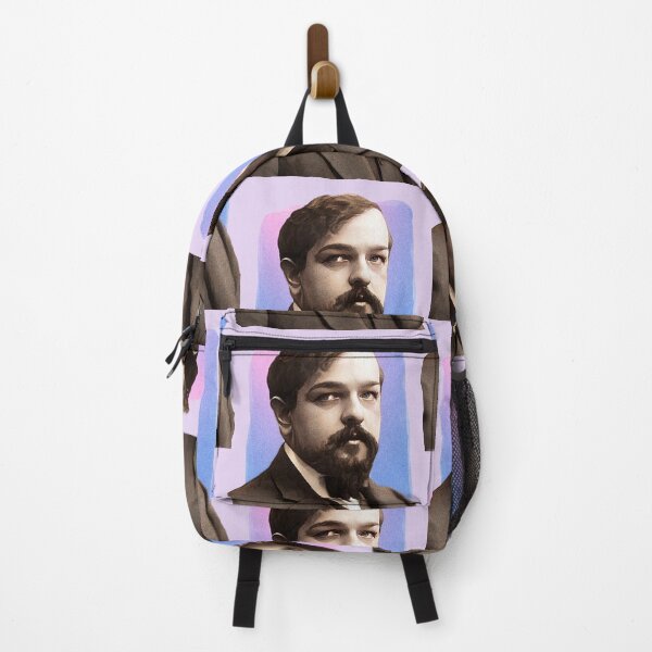 Item preview, French Composer Claude Debussy - purple pink - illustration  designed and sold by Litstoy.