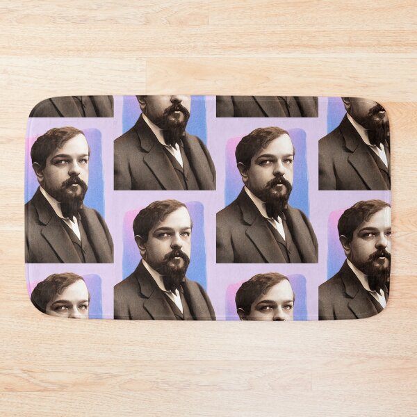 Item preview, French Composer Claude Debussy - purple pink - illustration  designed and sold by Litstoy.