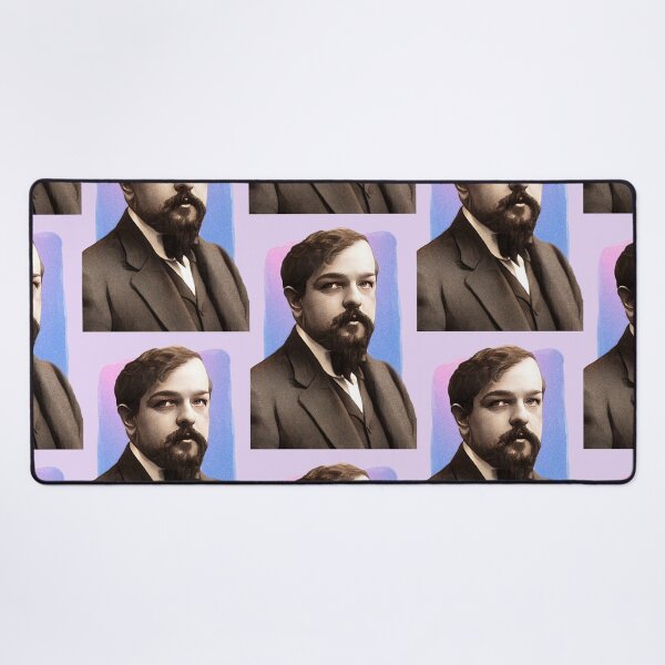 Item preview, French Composer Claude Debussy - purple pink - illustration  designed and sold by Litstoy.
