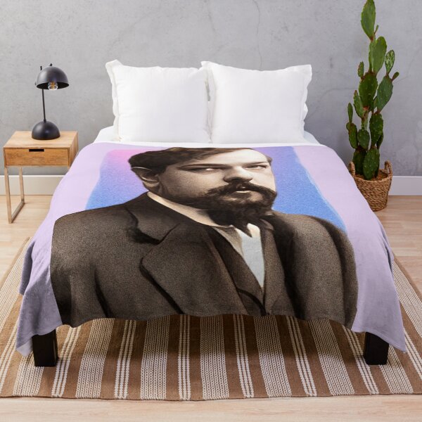 Item preview, French Composer Claude Debussy - purple pink - illustration designed and sold by Litstoy.