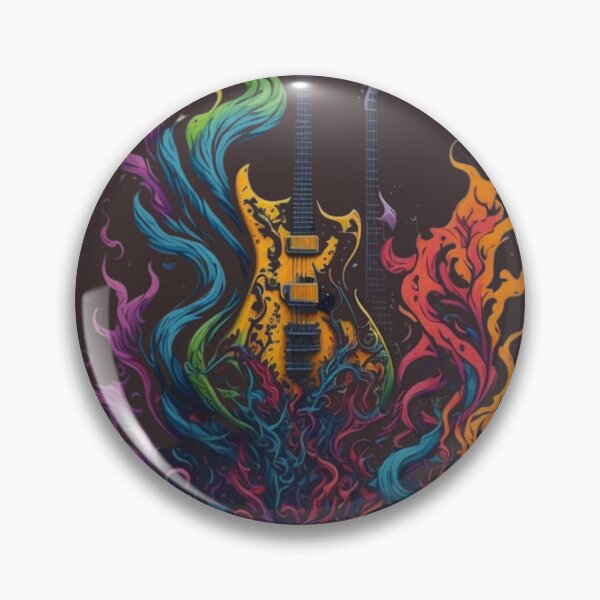Item preview, Vibrant Guitar Serenade - Colorful Musical Art designed and sold by KereetsaOne.