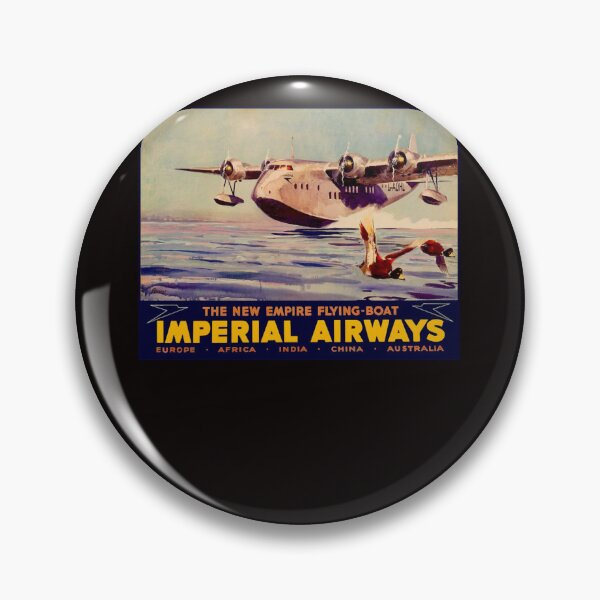 Item preview, IMPERIAL AIRWAYS  Flying Boat Travel Advertising Print designed and sold by LORDAMPIERA.