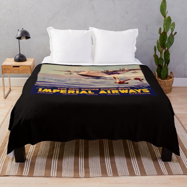 Item preview, IMPERIAL AIRWAYS  Flying Boat Travel Advertising Print designed and sold by LORDAMPIERA.
