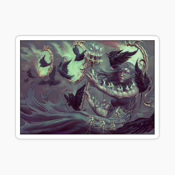 Crows, Candles Sticker