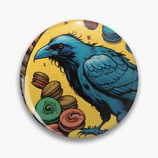 Item preview, Pop up Cuervo azul y macarrones designed and sold by Amitbasri.