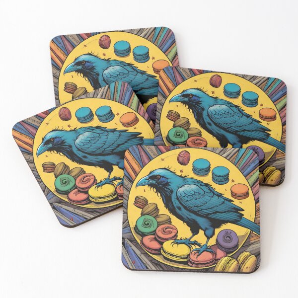 Item preview, Pop up Blue crow and macaroons designed and sold by Amitbasri.