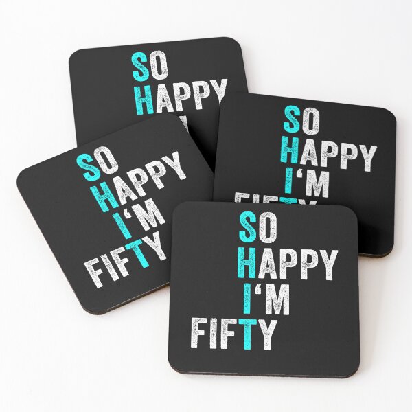Item preview, Funny 50th Birthday So Happy I'm Fifty 50 Years Old 50 YO designed and sold by PandaPope.